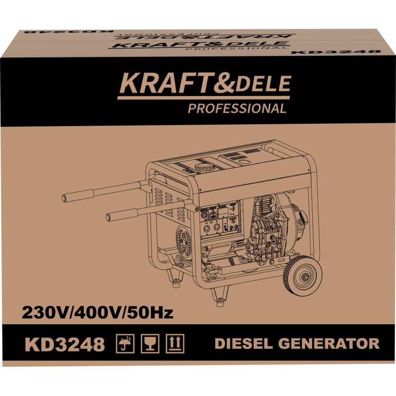Agregat prądotwórczy 7kW 230/400V KD3248