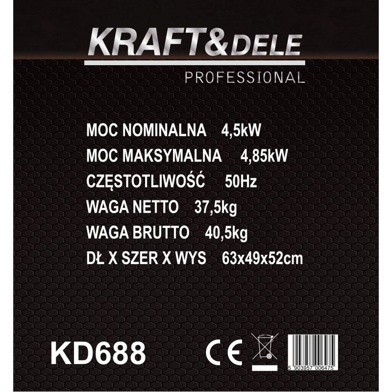 Invertorový generátor 4,5 kW / 4,85 kW KD688