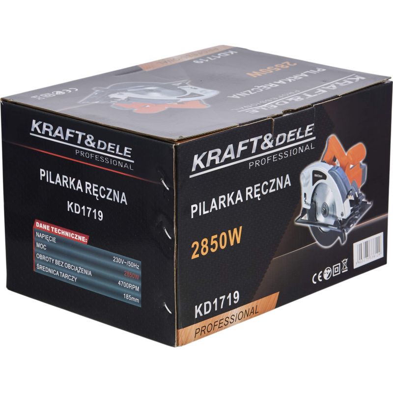Pilarka ręczna tarczowa 2850W laser KD1719