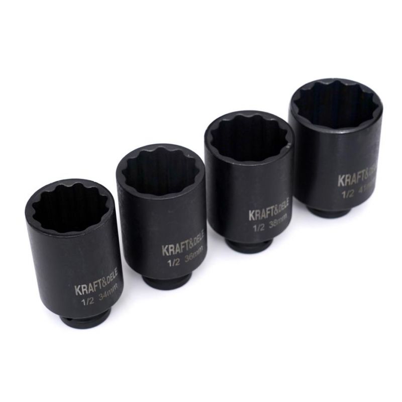 Nasadki udarowe 1/2" 6-KĄTNE 4 szt. KD11754