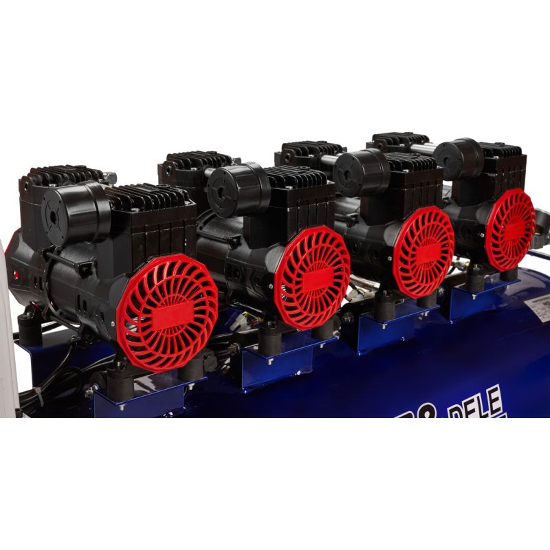 Kompresor bezolejowy niebieski 120L 4 tłoki 400V 7kW KD4095