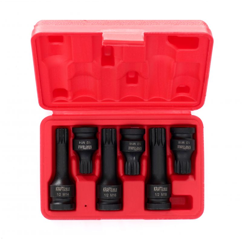 Nasadki udarowe 1/2" M14 M16 M18 6 szt. KD11761