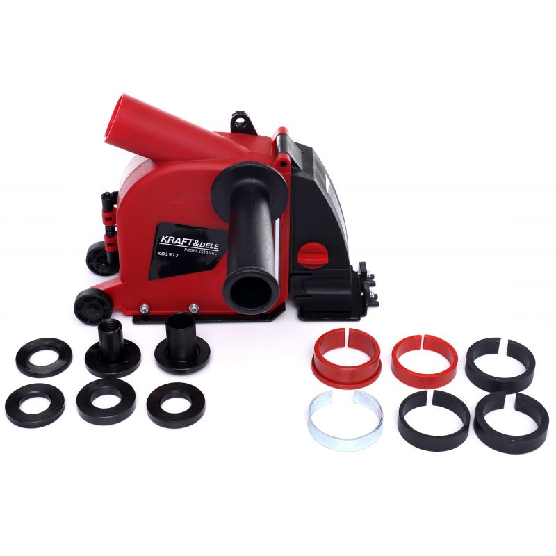 Osłona przeciwpyłowa z funkcją odsysania do szlifierki bruzdownicy 115/125mm KD1977