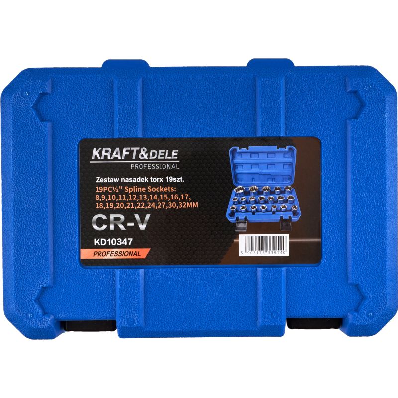 Zestaw nasadek TORX zestaw 19szt. KD10347