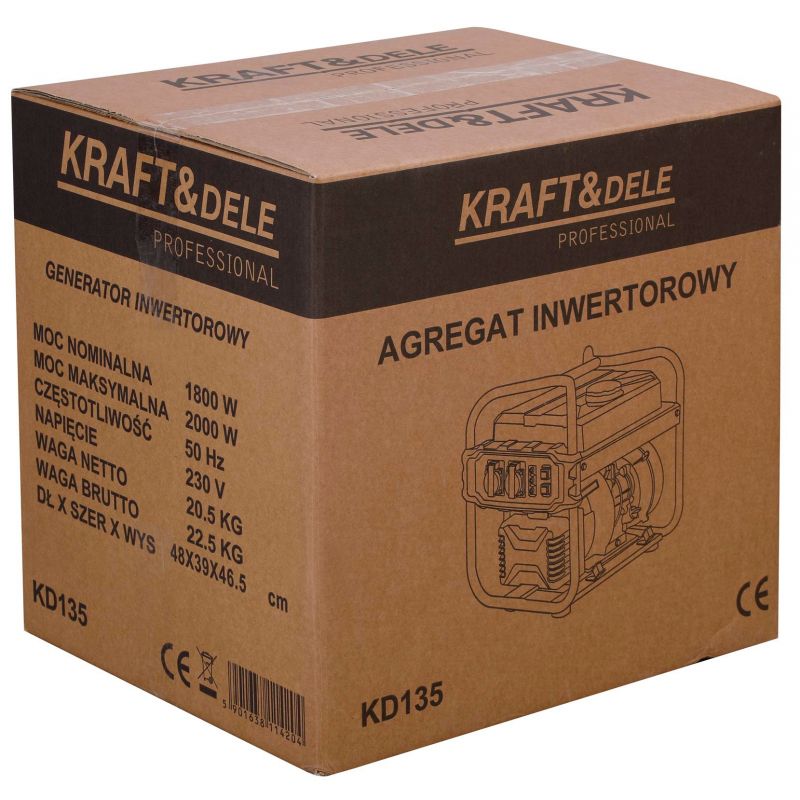 Invertorový generátor 2,5 kW KD135