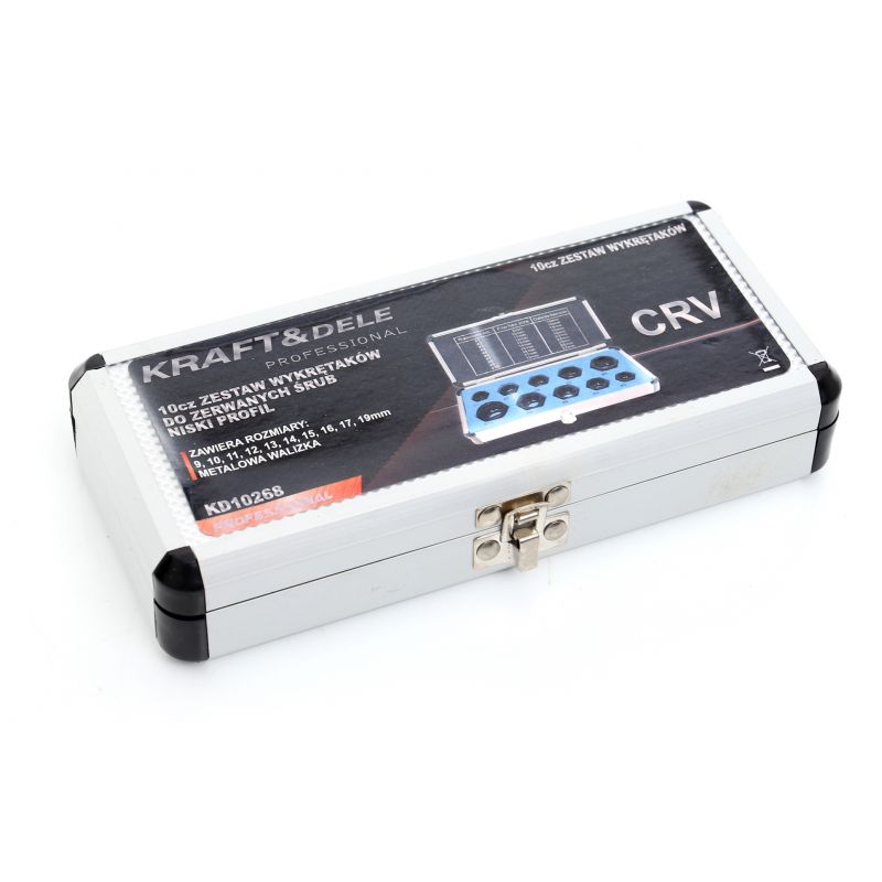 Wykrętaki do zerwanych śrub 10 szt. KD10269