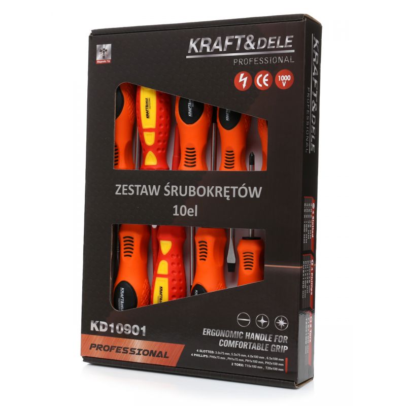 Zestaw śrubokrętów 10el. KD10901
