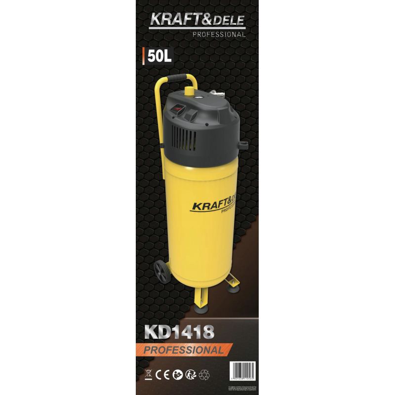 Kompresor bezolejowy 50L 10bar KD1418
