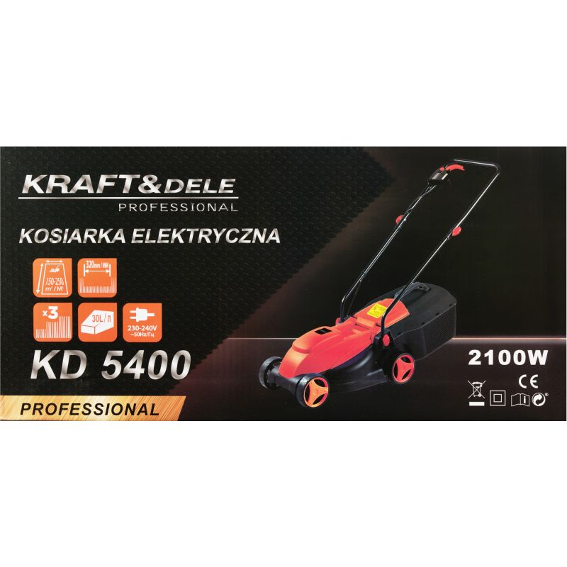 Elektrická kosačka 2100 W, šírka záberu 320 mm, model KD5400