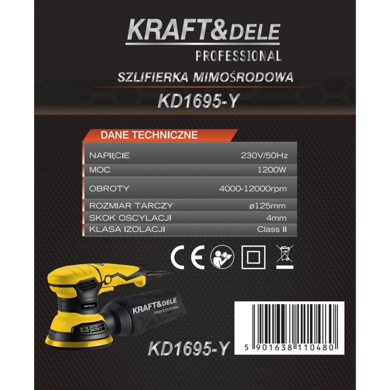 Szlifierka mimośrodowa 1200W KD1695