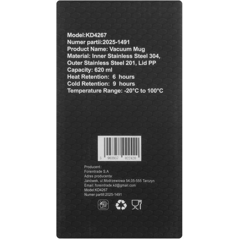 Kubek termiczny 620ml KD4267