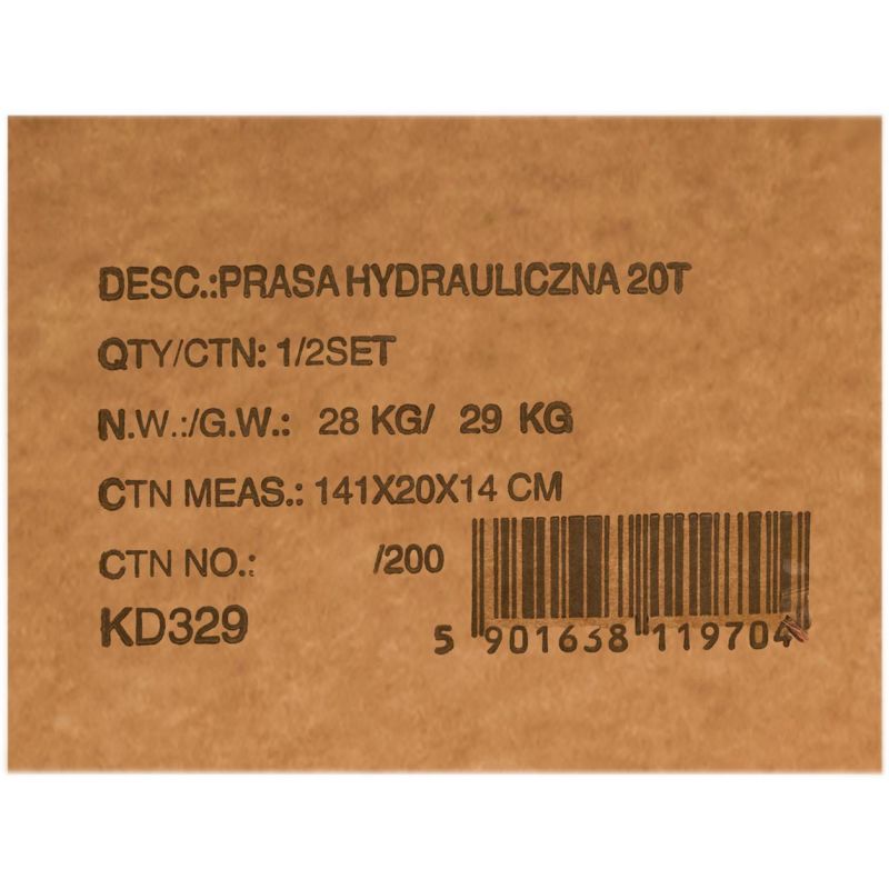 Prasa hydrauliczna 20T KD329