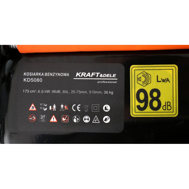 Benzínová kosačka 6,62 kW, 9 koní, šírka záberu 510 mm, model KD5080