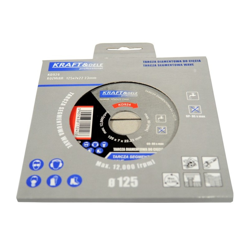 Tarcza segmentowa do cięcia 125x7x22,23 KD924