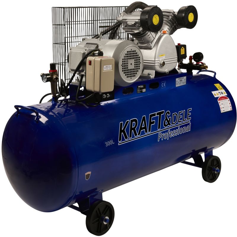 Olejový kompresor 300L, 2 valce, KD4061