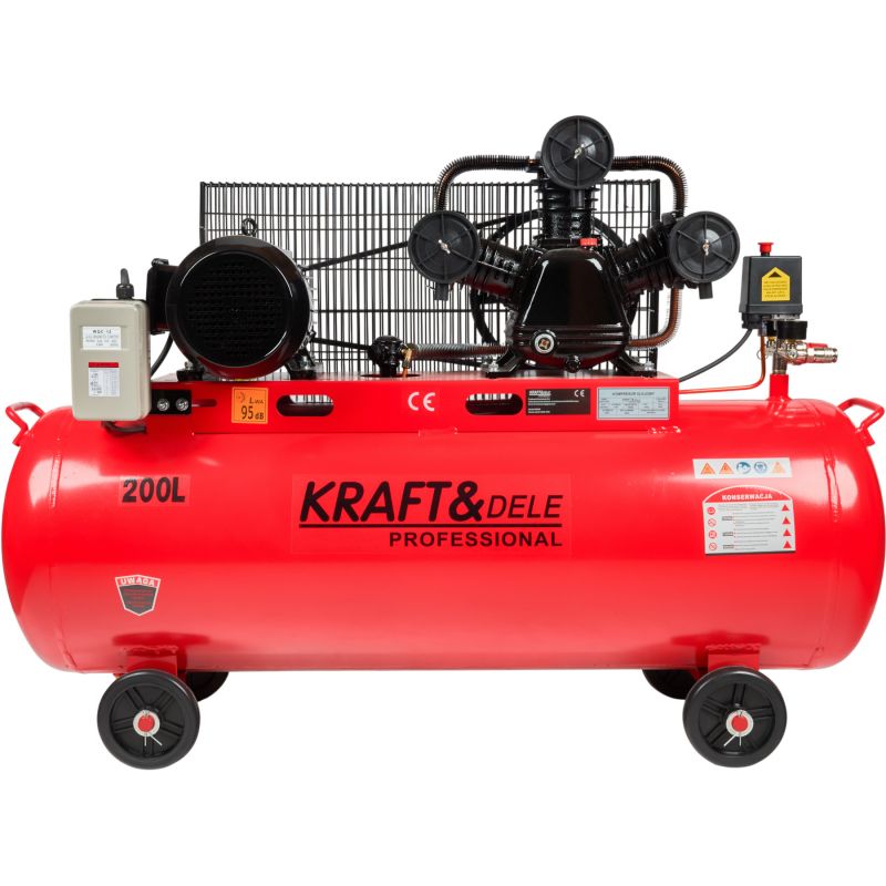 Kompresor Olejowy 200L 3 Tłoki 400V KD408