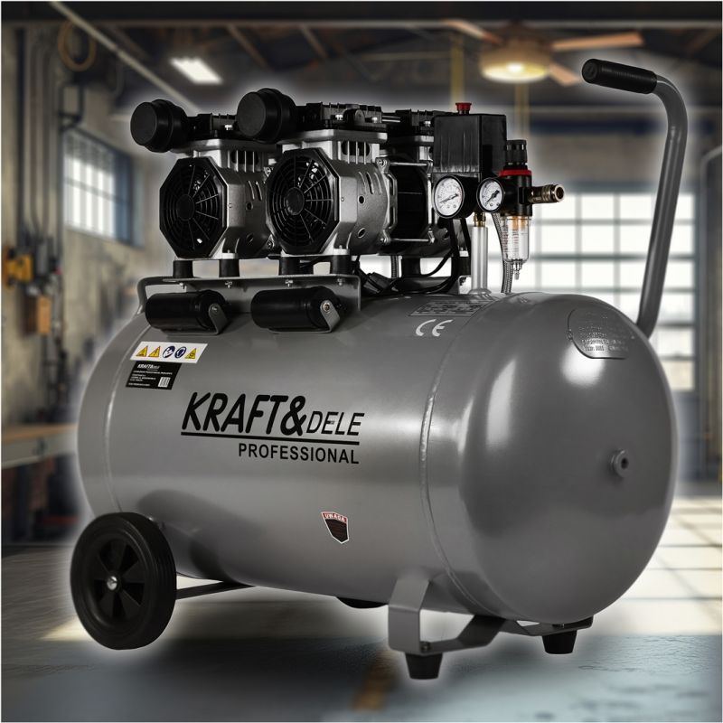 Kompresor bezolejowy 100L / 2 x 1500W KD1398