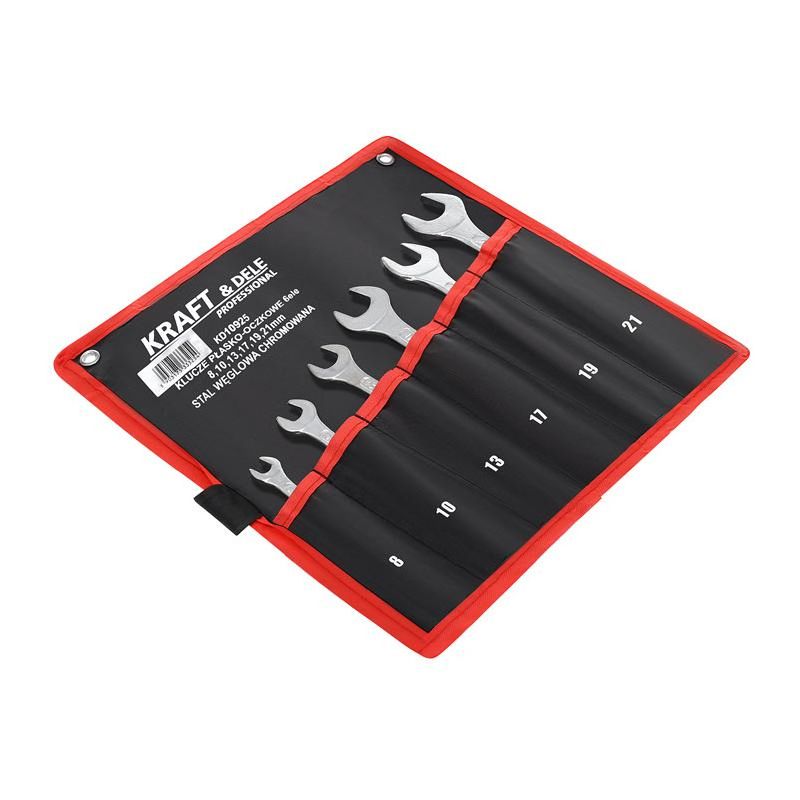 Klucze płasko-oczkowe 6el. KD10925