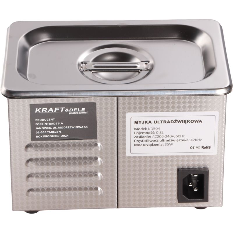 Myjka ultradźwiękowa 0,8L KD504