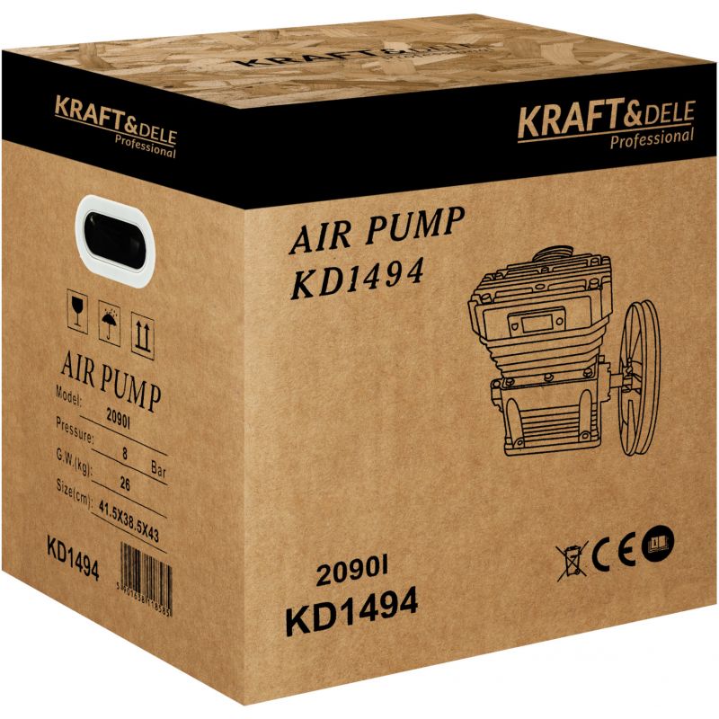 Sprężarka powietrza 5,5kW 2 tłoki 820l/min KD1494