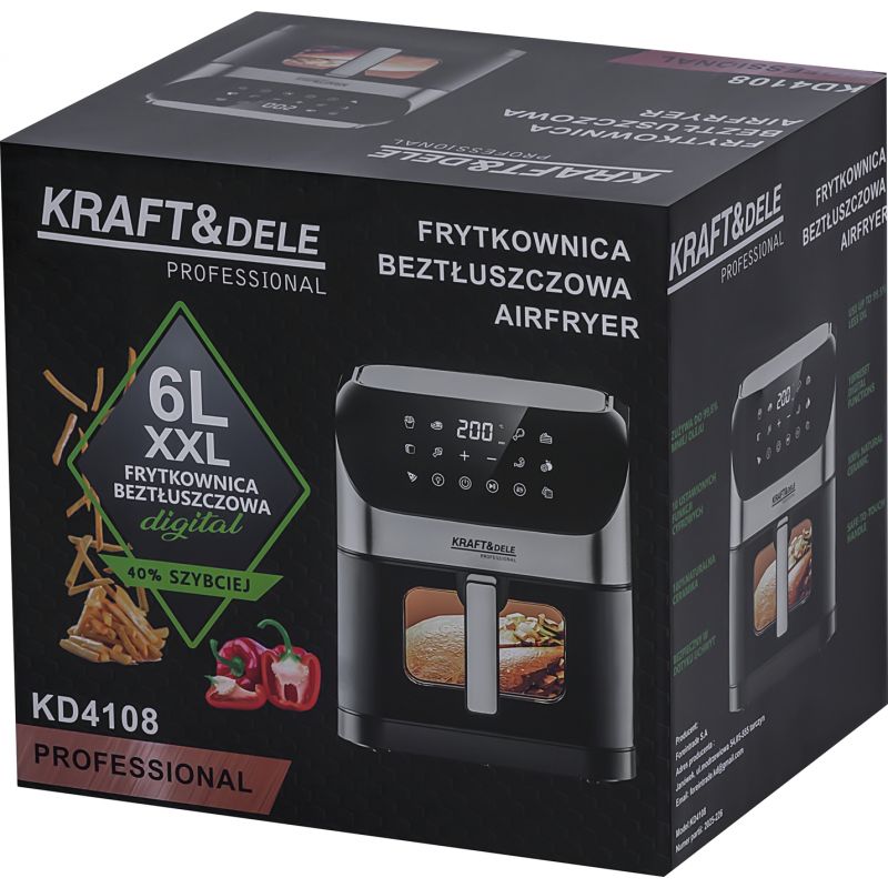Bezolejová fritéza Airfryer 6 l, model KD4108