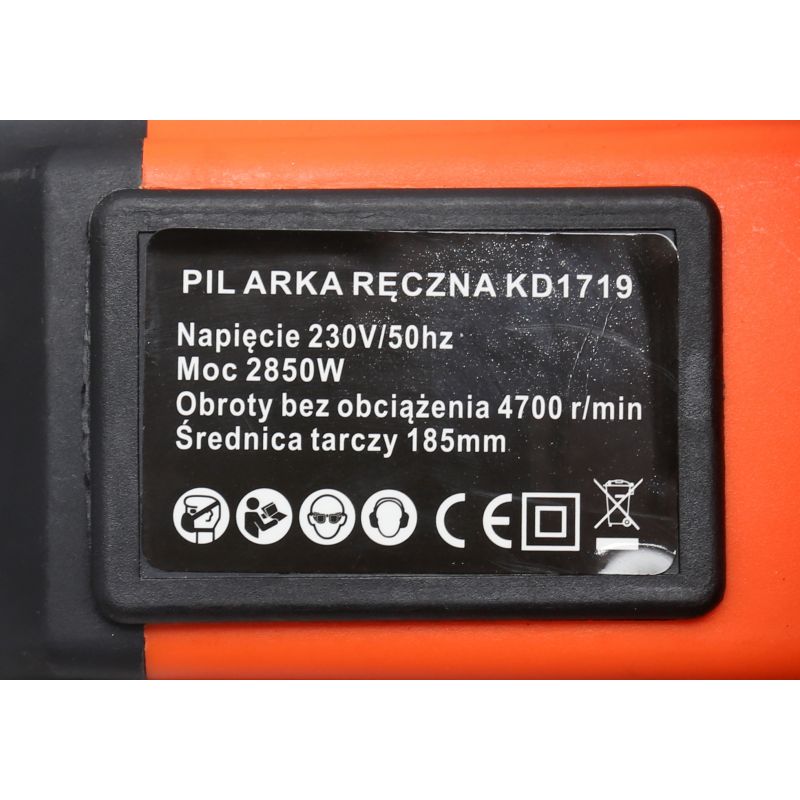 Pilarka ręczna tarczowa 2850W laser KD1719