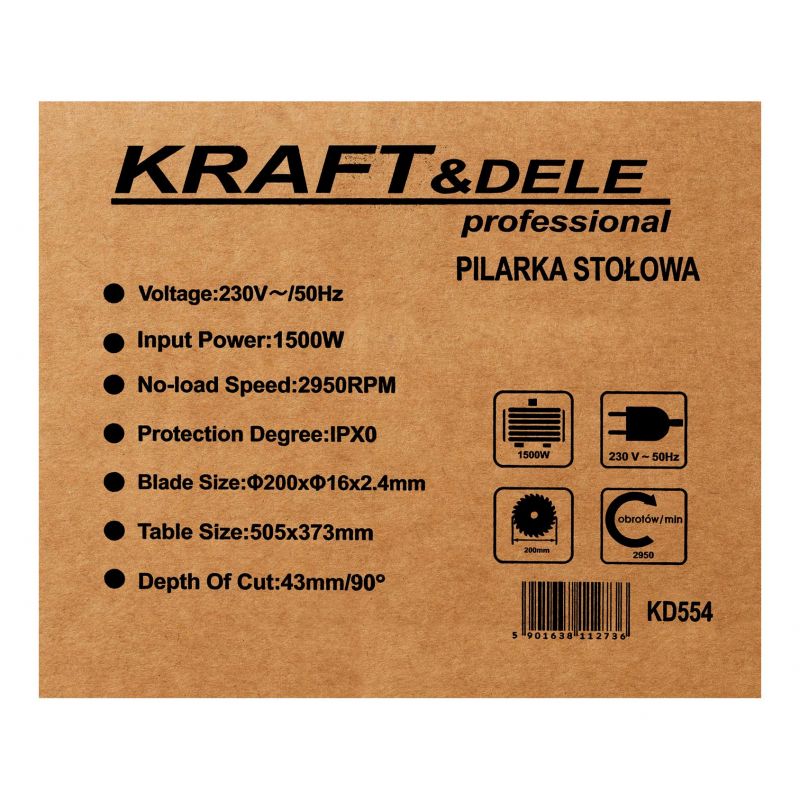 Pilarka stołowa 1500W KD554