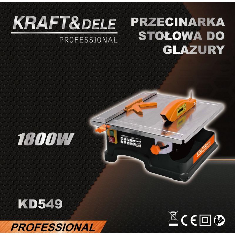 Przecinarka stołowa do glazury 1800W KD549