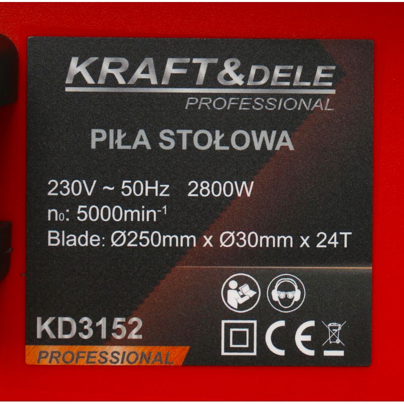 Pilarka stołowa tarczowa 2800W KD3151