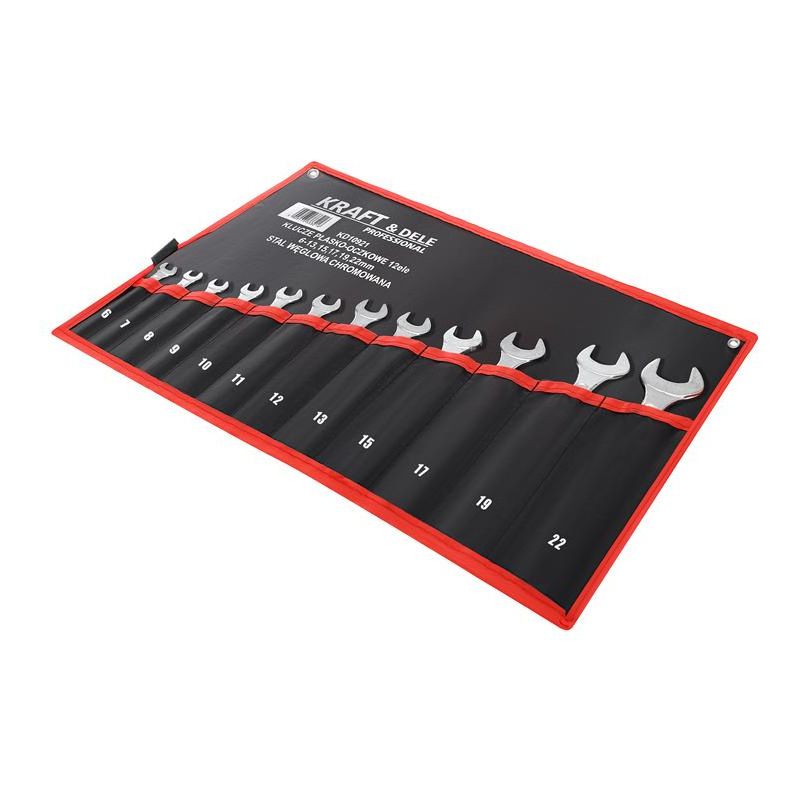 Klucze płasko-oczkowe 12el. KD10921