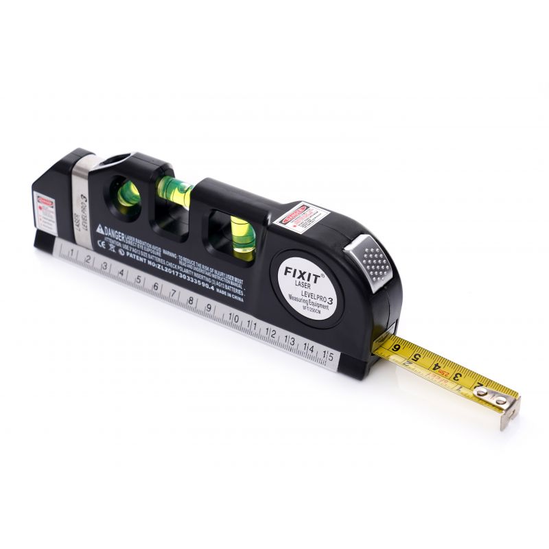 Poziomica laserowa z miarą 250cm KD10437