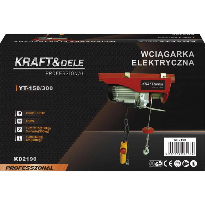 Wyciągarka elektryczna 230V 650W KD2190