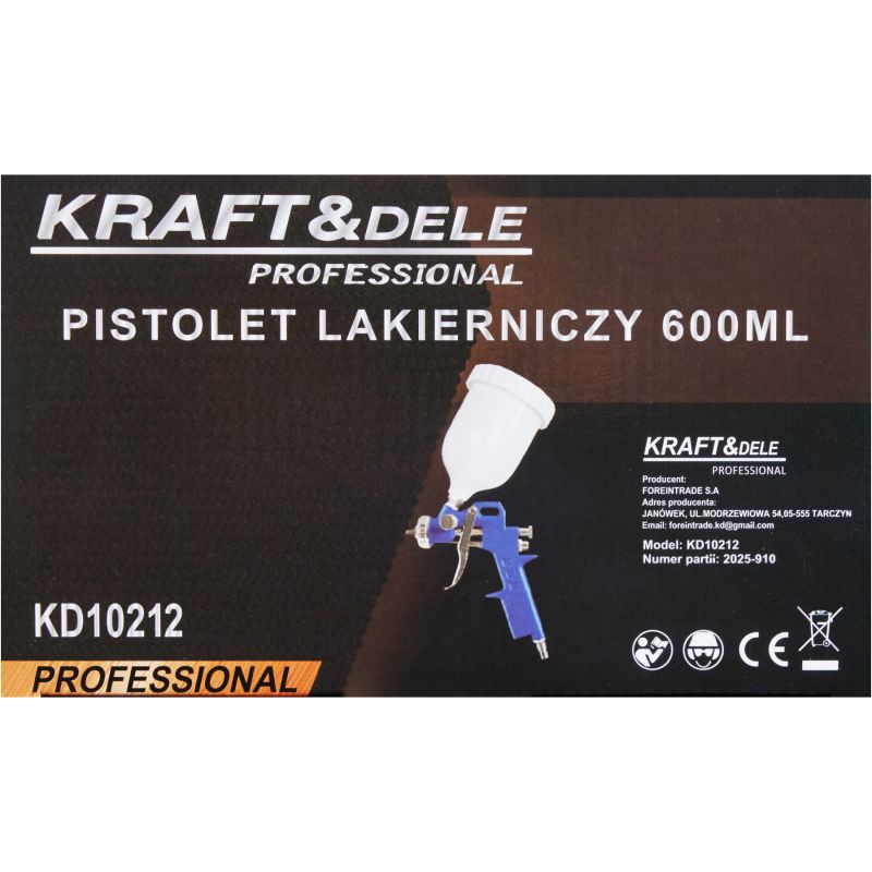 Pistolet lakierniczy 600ml KD10212