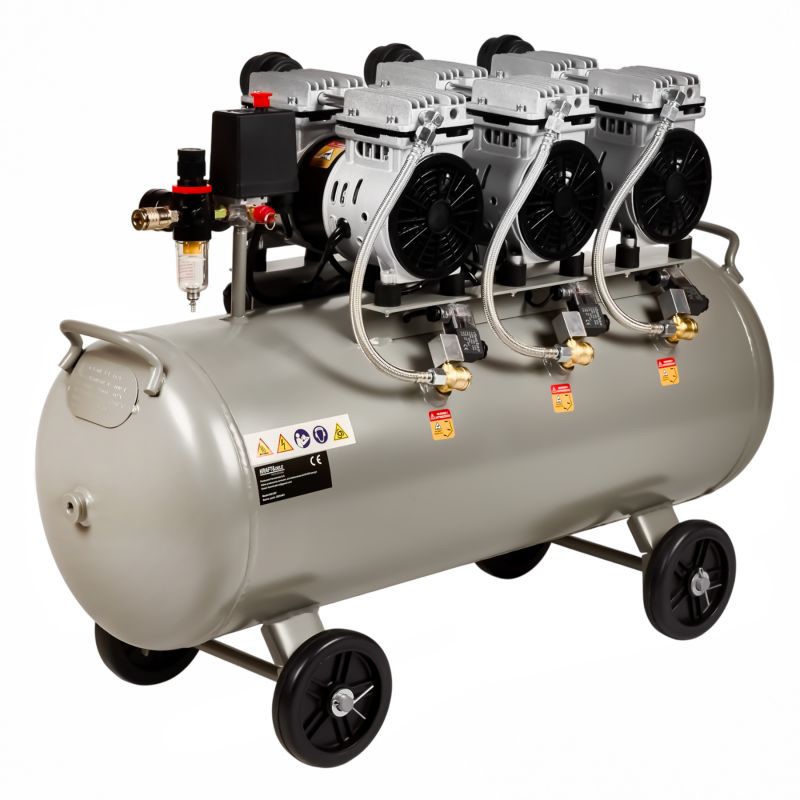 Kompresor bezolejowy 100L 3 x 1500W KD1397