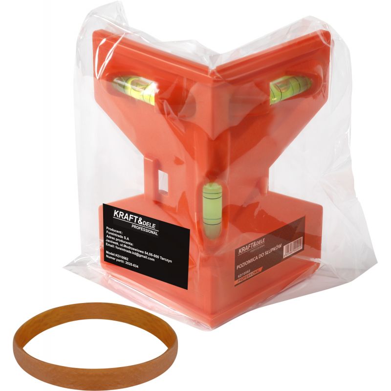 Poziomica kątowa do słupków narożna KD10562