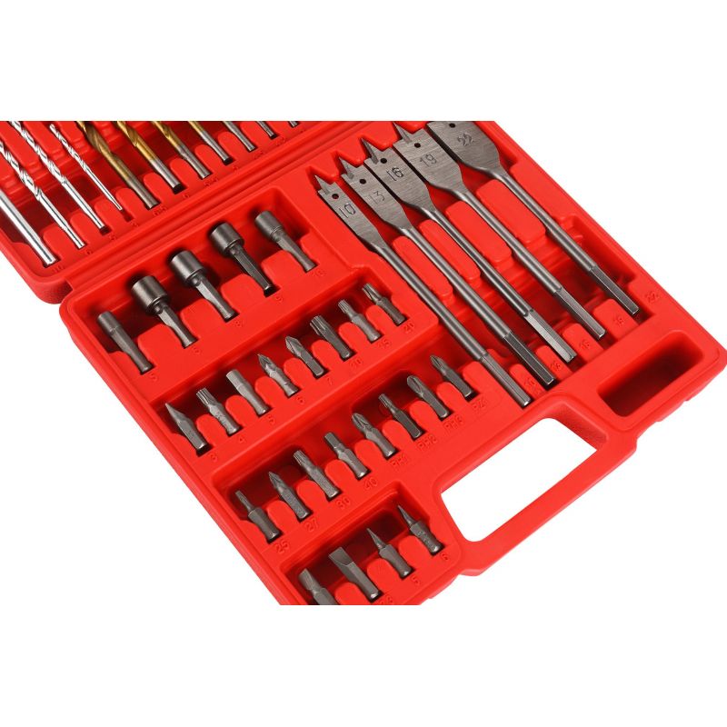 Zestaw wierteł, bitów, nasadek 57 el. KD11272