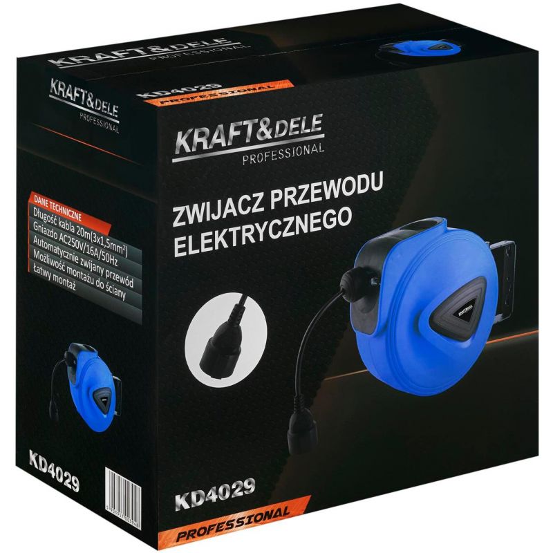 Zwijacz przewodu elektrycznego 20m KD4029