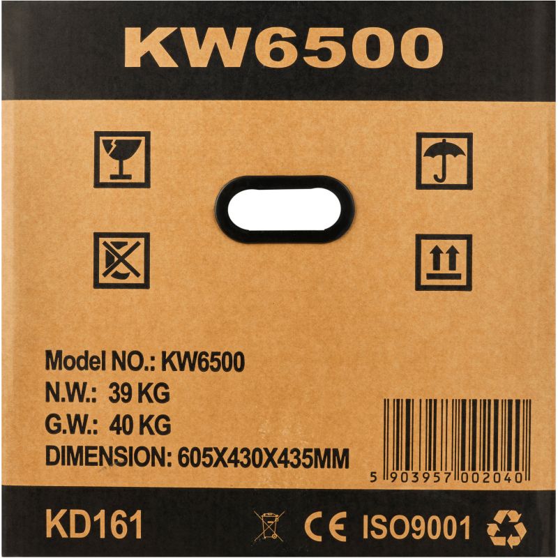 Agregát generuje 3500 W, 12/230 V/380 V, model KD161