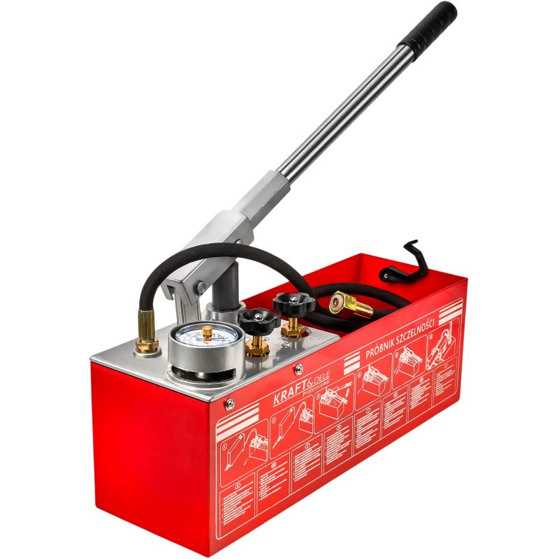 Pompa kontrolna do prób ciśnieniowych 0-50kg / 45ml / 12L KD10478