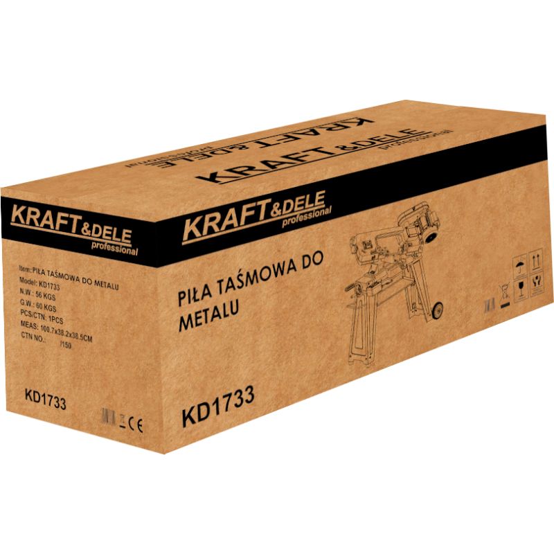 Przecinarka piła taśmowa do metalu 700W KD1733