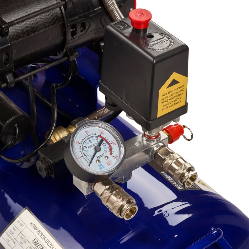 Kompresor bezolejowy niebieski 120L 4 tłoki 400V 7kW KD4095