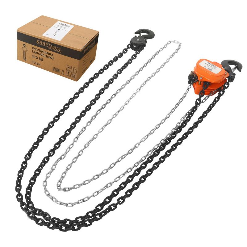 Wciągarka ręczna łańcuchowa 3T 3m KD3501