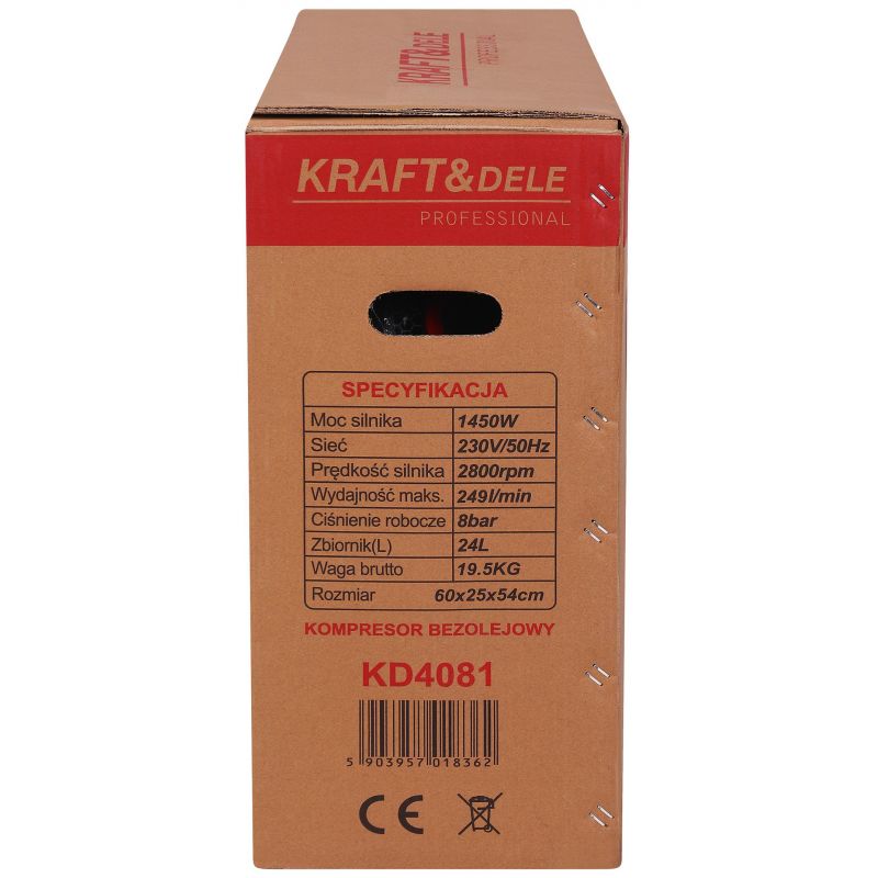 Kompresor bezolejowy 24L 1450W KD4081