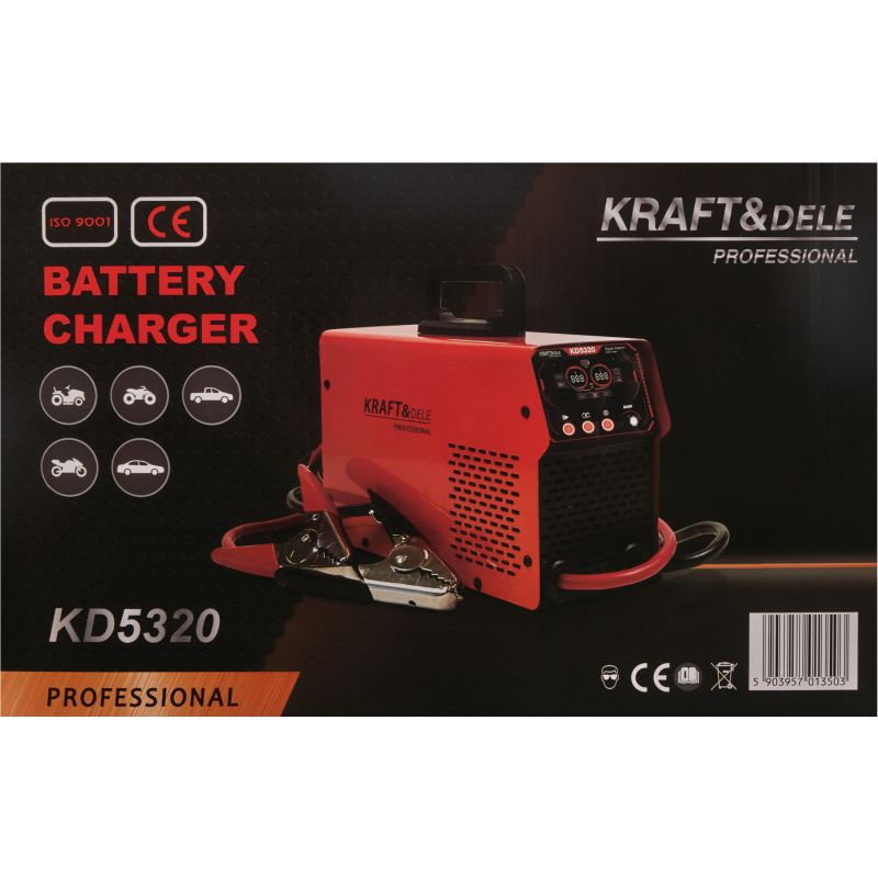 Prostownik z rozruchem 12/24V 50-800Ah 55A rozruch 500A KD5320