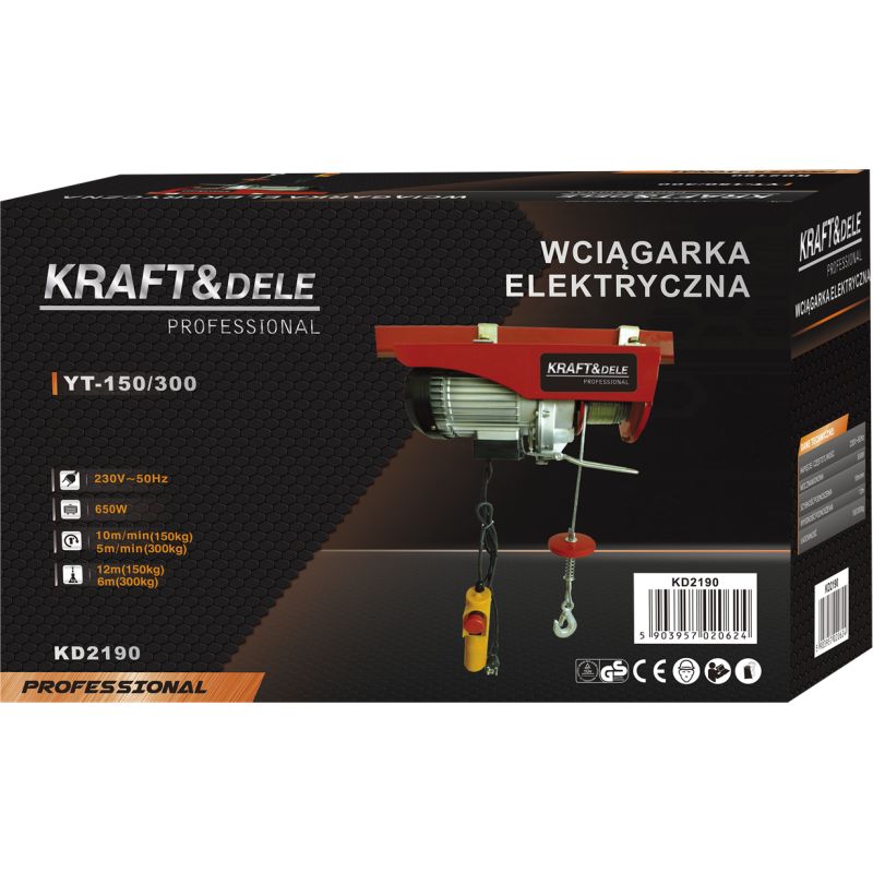 Wyciągarka elektryczna 230V 650W KD2190