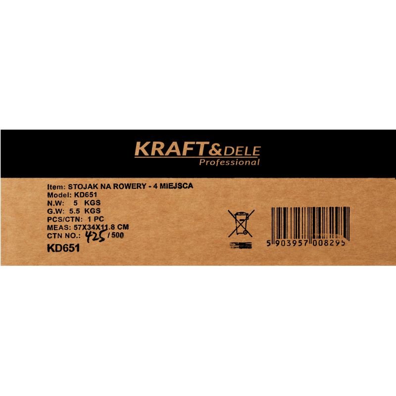 Stojak na rowery - 4 miejsca KD651