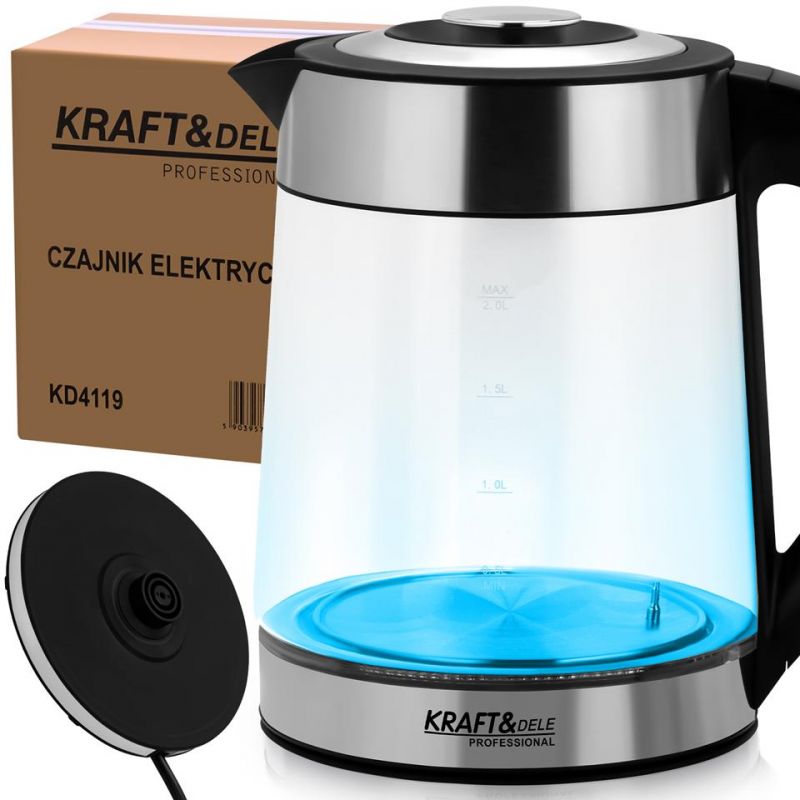 Elektrická kanvica, 2500 W, 2 l, s reguláciou teploty, model KD4119