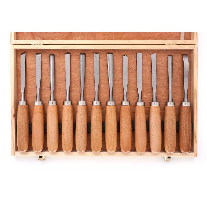 Sada 12 rezbárskych dlát. KD11775