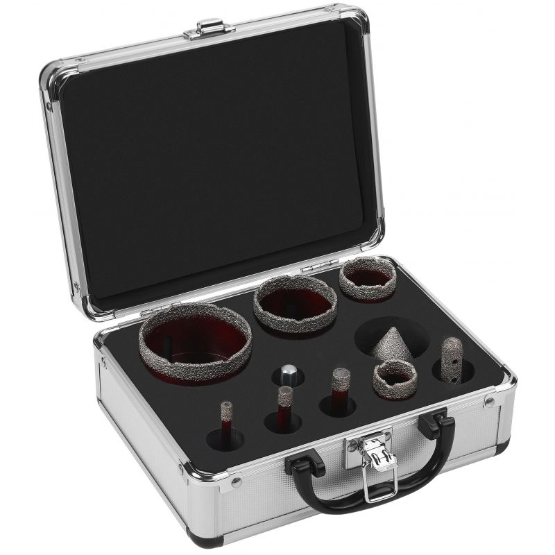 Zest. otwornic diamentowych+frez stożkowy KD12642