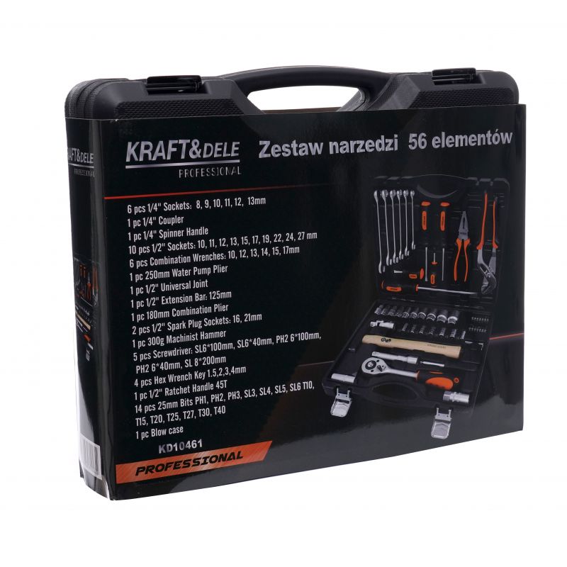 Zestaw narzędzi 56 el. KD10461